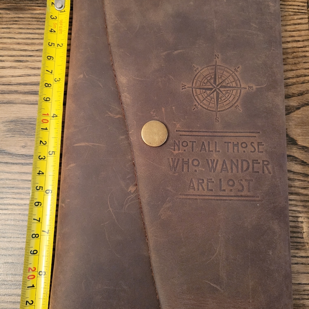 Real leather travelers notebook journal